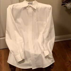 Chaps wrinkle free white dress shirt